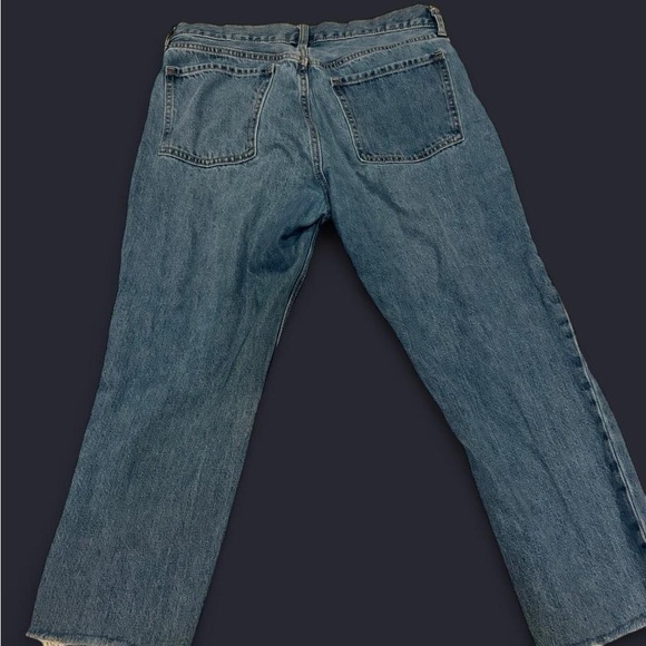 Old Navy Women's High Rise Distressed Blue Jeans - Picture 2 of 4